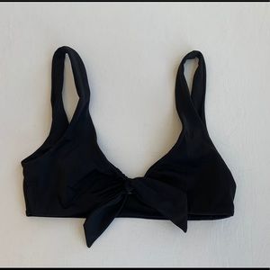 TJ Swim black Irina tie knot bikini top bathing suit pool party beach swim vaca